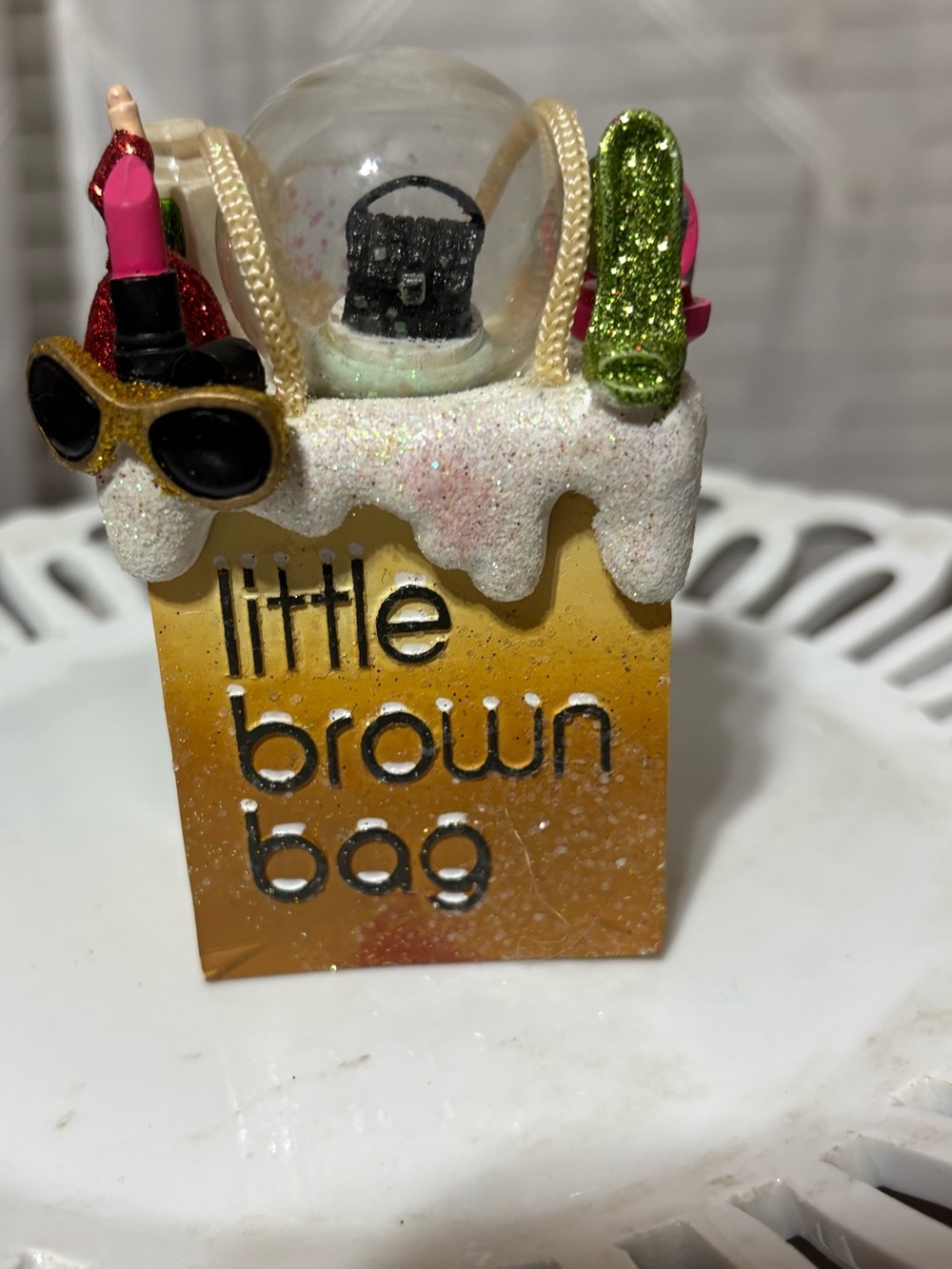 VTG Bloomingdale’s collectible Christmas ornament. “The Brown Bag”